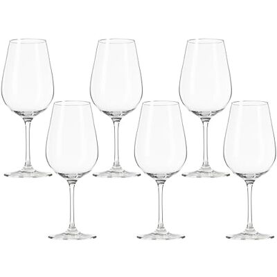 Leonardo Tivoli sklenice na červené víno, pohár na červené víno se taženou rukojetí, sklenice na víno lze mýt v myčce, sada 6 ks, 580 ml, 020964 Leonardo Tivoli sklenice na červené víno, pohár na červené víno se taženou rukojetí, sklenice na víno lze mýt v myčce, sada 6 ks, 580 ml, 020964