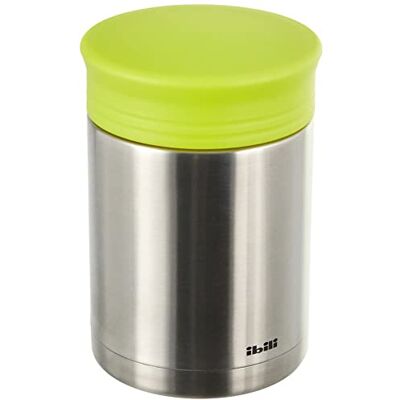 Ibili Mini termoska 450 ml, ušlechtilá ocel, stříbrná/zelená, 10 x 10 x 15 cm Ibili Mini termoska 450 ml, ušlechtilá ocel, stříbrná/zelená, 10 x 10 x 15 cm