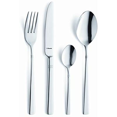 Amefa Palmon Besteck Set 24-teilig Besteckset für 6 Personen Edelstahl Rostfrei Spülmaschinenfest Dezente Akzente am oberen Griffende Amefa Palmon Besteck Set 24-teilig Besteckset für 6 Personen Edelstahl Rostfrei Spülmaschinenfest Dezente Akzente am oberen Griffende