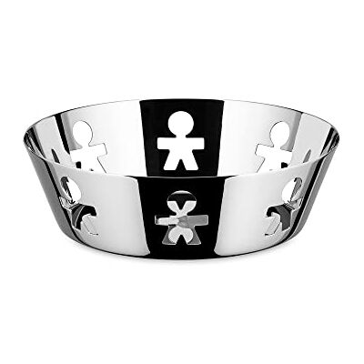 Alessi Girotondo AKK03 designový koš s ozdobným okrajem, ušlechtilá ocel, leštěný Alessi Girotondo AKK03 designový koš s ozdobným okrajem, ušlechtilá ocel, leštěný
