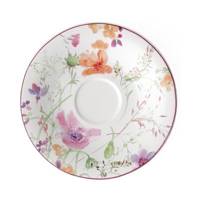 Villeroy & Boch Mariefleur Basic kávový podšálek s hravým květinovým dekorem z prémiového porcelánu, lze mýt v myčce, 16 cm Villeroy & Boch Mariefleur Basic kávový podšálek s hravým květinovým dekorem z prémiového porcelánu, lze mýt v myčce, 16 cm