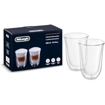 DeLonghi termosklenice s dvojitou stěnou, sada 2 ks DeLonghi termosklenice s dvojitou stěnou, sada 2 ks