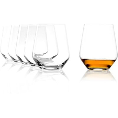Stölzle Lausitz Sklenice na whisky Quatrophil O.F. 6dílná sada 370 ml – Kvalitní kelímky na whisky v nadčasovém designu – Whiskey Tumbler z bezolovnatého křišťálového skla – odolné vůči mytí v myčce a Stölzle Lausitz Sklenice na whisky Quatrophil O.F. 6dílná sada 370 ml – Kvalitní kelímky na whisky v nadčasovém designu – Whiskey Tumbler z bezolovnatého křišťálového skla – odolné vůči mytí v myčce a