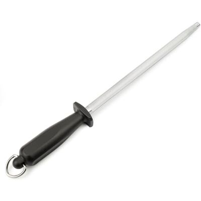 Arcos Afilador aus Nitrum Edelstahl mit 250 mm Klinge Serie Chaira, Körper aus verchromtem Kohlenstoffstahl, Griff aus Polypropylen Schwarz Arcos Afilador aus Nitrum Edelstahl mit 250 mm Klinge Serie Chaira, Körper aus verchromtem Kohlenstoffstahl, Griff aus Polypropylen Schwarz