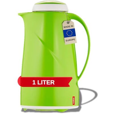 Helios Wave termoska Kiwi 1 l 6 h teplé udržuje nápoje horké a studené v myčce nádobí – Lehký, robustní plastový plášť – ideální na kávu a čaj Helios Wave termoska Kiwi 1 l 6 h teplé udržuje nápoje horké a studené v myčce nádobí – Lehký, robustní plastový plášť – ideální na kávu a čaj