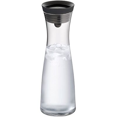 WMF Karafa na vodu Basic 1,0 l černá Výška 29 cm Zavírání typu CloseUp Sklo a nerezová ocel Cromargan WMF Karafa na vodu Basic 1,0 l černá Výška 29 cm Zavírání typu CloseUp Sklo a nerezová ocel Cromargan