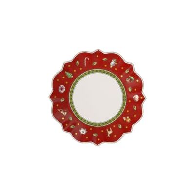 Villeroy & Boch Červený talíř na chléb z kolekce Toy's Delight od Villeroy a Boch, 17 cm, prémiový porcelán Villeroy & Boch Červený talíř na chléb z kolekce Toy's Delight od Villeroy a Boch, 17 cm, prémiový porcelán
