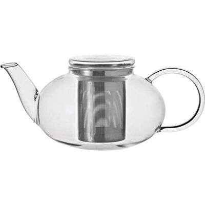 Leonardo HOME Čajová konvice Moon, 1,2 l, žáruvzdorné sklo, víko a sítko z ušlechtilé oceli odnímatelné, handmade, 070400 Leonardo HOME Čajová konvice Moon, 1,2 l, žáruvzdorné sklo, víko a sítko z ušlechtilé oceli odnímatelné, handmade, 070400