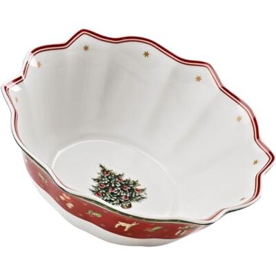 Villeroy & Boch Miska Toy's Delight 32 cm, červená a bílá, vhodná do mikrovlnné trouby, vánoční nádobí, servírovací mísa, talíř na svačinky nebo pečivo, miska keramika, miska, nádobí, prémiový Villeroy & Boch Miska Toy's Delight 32 cm, červená a bílá, vhodná do mikrovlnné trouby, vánoční nádobí, servírovací mísa, talíř na svačinky nebo pečivo, miska keramika, miska, nádobí, prémiový
