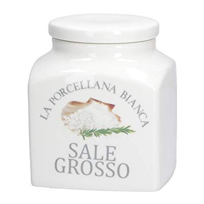 LA PORCELLANA BIANCA Ukrytá nádoba Deco Rock Salt, nylon/A uložení, sklenice a nádoby kuchyňské dózy porcelán 1100 cc; 12 x 12 x 13,5 cm LA PORCELLANA BIANCA Ukrytá nádoba Deco Rock Salt, nylon/A uložení, sklenice a nádoby kuchyňské dózy porcelán 1100 cc; 12 x 12 x 13,5 cm