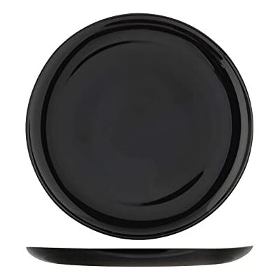 H&H H+H – 6dílná sada talířů na pizzu, premiéra, víceúčelový talíř, vybavení stolu, speciální pokrmy, chuť k jídlu, opál, černý, průměr 32 cm H&H H+H – 6dílná sada talířů na pizzu, premiéra, víceúčelový talíř, vybavení stolu, speciální pokrmy, chuť k jídlu, opál, černý, průměr 32 cm