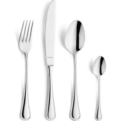 Amefa Haydn Besteck Set 32-teilig Besteckset für 8 Personen Edelstahl Rostfrei Spülmaschinenfest Tafelbesteck Amefa Haydn Besteck Set 32-teilig Besteckset für 8 Personen Edelstahl Rostfrei Spülmaschinenfest Tafelbesteck