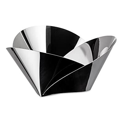 Alessi Miska na koše z ušlechtilé oceli, stříbro, 8,5 x 23 x 3,5 cm Alessi Miska na koše z ušlechtilé oceli, stříbro, 8,5 x 23 x 3,5 cm