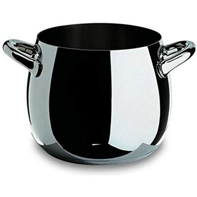 Alessi Hrnec "MAMI" z ušlechtilé oceli, 11 x 22 x 32 cm, stříbrný, SG100/20 Alessi Hrnec "MAMI" z ušlechtilé oceli, 11 x 22 x 32 cm, stříbrný, SG100/20