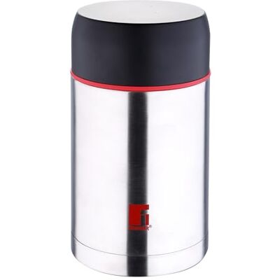 Bergner Travel Thermo pro potraviny o objemu 1 litr – vyrobeno z vysoce kvalitní ušlechtilé oceli a odolnosti – matné a chromové povrchové úpravy – proti rozlití a proti kapkám Bergner Travel Thermo pro potraviny o objemu 1 litr – vyrobeno z vysoce kvalitní ušlechtilé oceli a odolnosti – matné a chromové povrchové úpravy – proti rozlití a proti kapkám