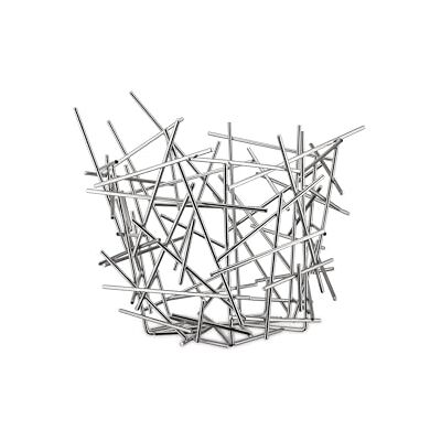 Alessi Odpadkový koš Blow Up z ušlechtilé oceli, 36 cm x 35 cm x 31,5 cm, stříbrný Alessi Odpadkový koš Blow Up z ušlechtilé oceli, 36 cm x 35 cm x 31,5 cm, stříbrný