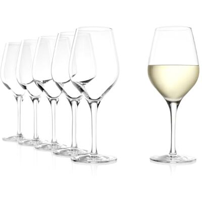Stölzle Lausitz Sklenice na bílé víno Exquisit 6dílná sada 350 ml – Vysoce kvalitní sklenice na víno ideální pro těžká bílá vína – elegantní pohár na bílé víno z křišťálového skla – vhodné do myčky Stölzle Lausitz Sklenice na bílé víno Exquisit 6dílná sada 350 ml – Vysoce kvalitní sklenice na víno ideální pro těžká bílá vína – elegantní pohár na bílé víno z křišťálového skla – vhodné do myčky