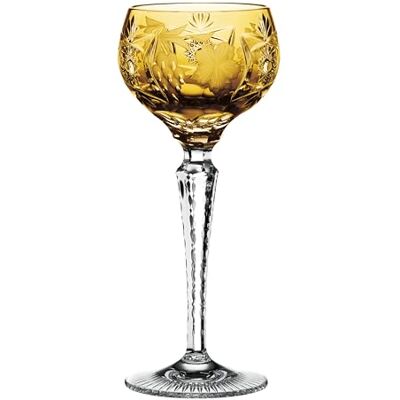 Nachtmann Sklenice na víno s broušenou dekorací, 230 ml, jantarová, hroznové víno, 35949, římské sklo z olovnatého křišťálu, lze mýt v myčce, Made in Germany Nachtmann Sklenice na víno s broušenou dekorací, 230 ml, jantarová, hroznové víno, 35949, římské sklo z olovnatého křišťálu, lze mýt v myčce, Made in Germany