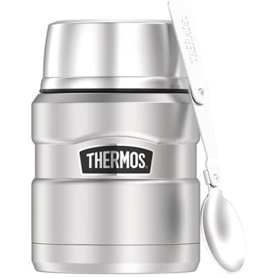 Thermos Nerezová nádoba na jídlo King, 0,47 l, nerezová ocel, 9,3 × 9,3 × 14,2 cm Thermos Nerezová nádoba na jídlo King, 0,47 l, nerezová ocel, 9,3 × 9,3 × 14,2 cm