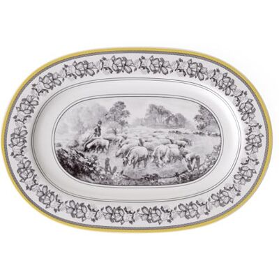 Villeroy & Boch Villeroy a Boch Audun Ferme talíř oválný 34 cm, prémiový porcelán Villeroy & Boch Villeroy a Boch Audun Ferme talíř oválný 34 cm, prémiový porcelán