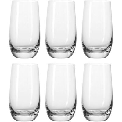Leonardo HOME Tivoli Sklenice na pití 6dílná sada, sklenice na vodu vhodné do myčky, pohárek na pití ze skla v moderním stylu, velký, 390 ml, 020965 Leonardo HOME Tivoli Sklenice na pití 6dílná sada, sklenice na vodu vhodné do myčky, pohárek na pití ze skla v moderním stylu, velký, 390 ml, 020965