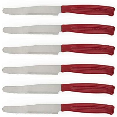 Excelsa Excèlsa 6 Messern, farblich Sortiert, rot Excelsa Excèlsa 6 Messern, farblich Sortiert, rot