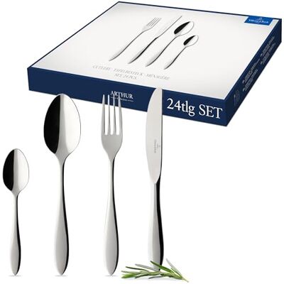 Villeroy & Boch Villeroy a Boch Arthur jídelní příbor až pro 6 osob, 24dílná, ušlechtilá ocel Villeroy & Boch Villeroy a Boch Arthur jídelní příbor až pro 6 osob, 24dílná, ušlechtilá ocel