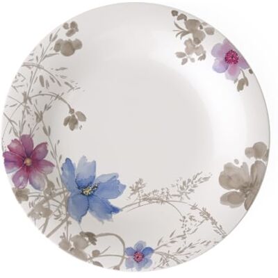 Villeroy & Boch Mariefleur Gris Basic, kulatý gurmánský talíř, 30 cm, prémiový porcelán, bílý/barevný Villeroy & Boch Mariefleur Gris Basic, kulatý gurmánský talíř, 30 cm, prémiový porcelán, bílý/barevný