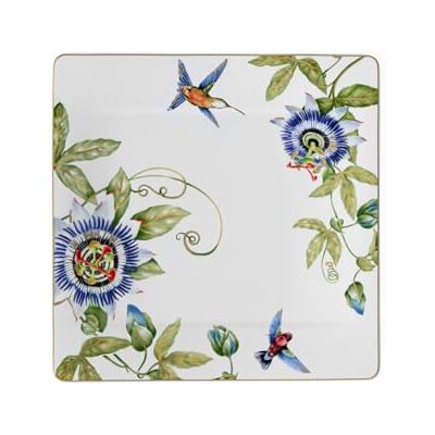 Villeroy & Boch čtvercový talíř Amazonia Gourmet z prémiového porcelánu Bone, 35 × 35 cm, vícebarevný, 1035142680 Villeroy & Boch čtvercový talíř Amazonia Gourmet z prémiového porcelánu Bone, 35 × 35 cm, vícebarevný, 1035142680