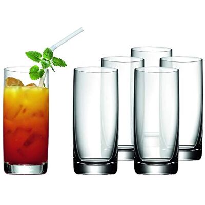 WMF Easy sklenice na nápoje 6dílná sada, koktejlové sklenice 350 ml, křišťálové sklo, vhodné do myčky, odolné proti rozbití WMF Easy sklenice na nápoje 6dílná sada, koktejlové sklenice 350 ml, křišťálové sklo, vhodné do myčky, odolné proti rozbití