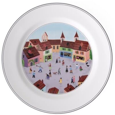 Villeroy & Boch Jídelní talíř z kolekce Naif od Villeroy a Boch, vesnice, prémiový porcelán Villeroy & Boch Jídelní talíř z kolekce Naif od Villeroy a Boch, vesnice, prémiový porcelán