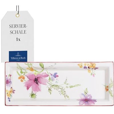 Villeroy & Boch Barevná miska Mariefleur, vhodná do myčky nádobí, vhodná do mikrovlnné trouby, servírovací mísa, podnos, obdélníkový talíř, servírovací podnos, nádobí, prémiový porcelán Villeroy & Boch Barevná miska Mariefleur, vhodná do myčky nádobí, vhodná do mikrovlnné trouby, servírovací mísa, podnos, obdélníkový talíř, servírovací podnos, nádobí, prémiový porcelán