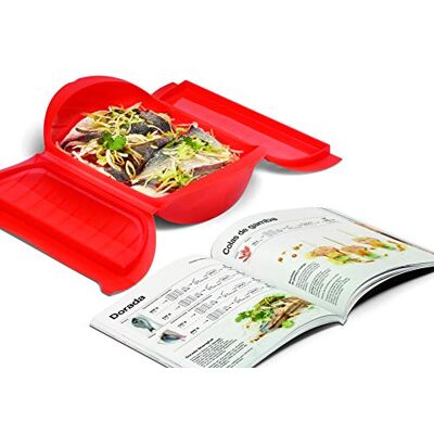 Lékué Sada parních boxů 3,4 osoby + španělská kniha receptů Lékué Sada parních boxů 3,4 osoby + španělská kniha receptů