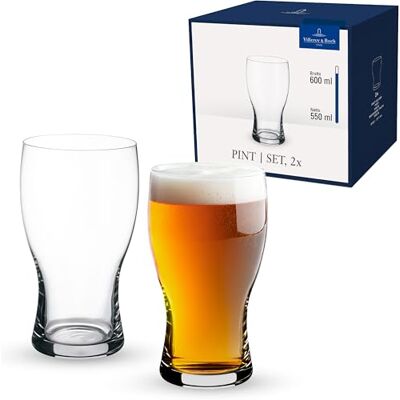 Villeroy & Boch Purismo Beer Pint, sada 2 ks, 650 ml, křišťálové sklo, čiré Villeroy & Boch Purismo Beer Pint, sada 2 ks, 650 ml, křišťálové sklo, čiré