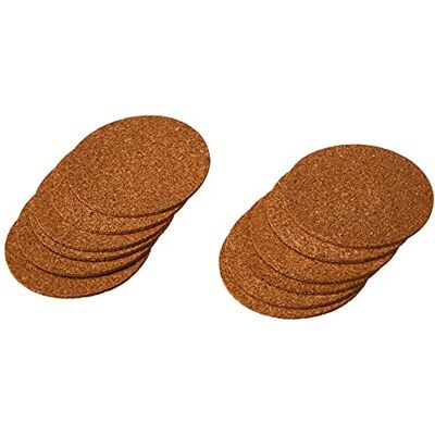 mikken 12 tenkých korkových tácků/podtácků ze skla z korku průměr 9,5 cm mikken 12 tenkých korkových tácků/podtácků ze skla z korku průměr 9,5 cm