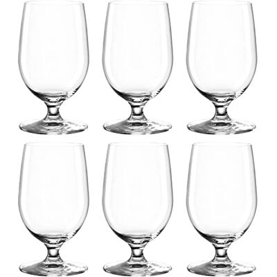 Leonardo Ciao+ sklenice na vodu sada 6 ks, sklenice na pití s taženou rukojetí, nádoba na šťávu lze mýt v myčce, výška 13 cm, 300 ml, 061453 Leonardo Ciao+ sklenice na vodu sada 6 ks, sklenice na pití s taženou rukojetí, nádoba na šťávu lze mýt v myčce, výška 13 cm, 300 ml, 061453