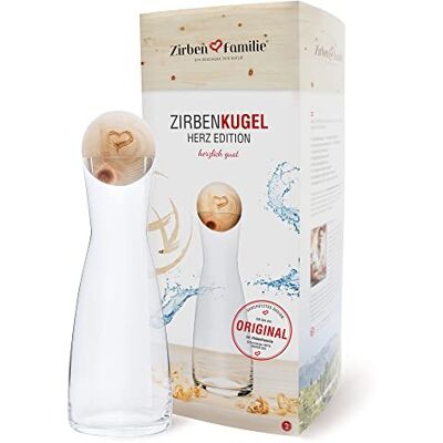 Zirben Familie ® Sada originálních kuliček borovice borovice limba vč. karafy na vodu Dodává vodě zvláštní ráz 1 litr karafy SPIEGELAU z křišťálového skla s víkem ze dřeva borovice borovice limba Zirben Familie ® Sada originálních kuliček borovice borovice limba vč. karafy na vodu Dodává vodě zvláštní ráz 1 litr karafy SPIEGELAU z křišťálového skla s víkem ze dřeva borovice borovice limba