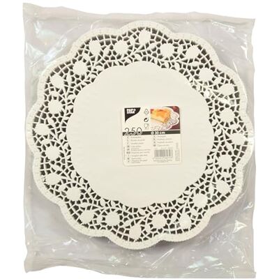 Papstar 18270 hroty dortu kulaté ø 30 cm, 250 kusů, bílé Papstar 18270 hroty dortu kulaté ø 30 cm, 250 kusů, bílé
