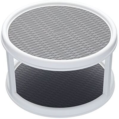 Copco 2patrový otočný podnos, kulatý, bílý, podnos na koření s vysokým okrajem, 30 x 19 x 12,5 cm Ø Copco 2patrový otočný podnos, kulatý, bílý, podnos na koření s vysokým okrajem, 30 x 19 x 12,5 cm Ø