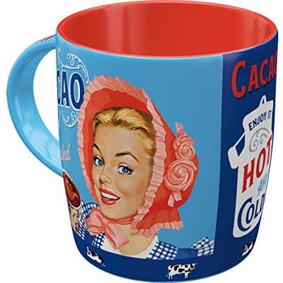 ART Retro kakaový hrnec, 330 ml, Cacao Addicted – nápad na dárek pro fanoušky nostalgie, keramický hrnek na kakao, vintage design ART Retro kakaový hrnec, 330 ml, Cacao Addicted – nápad na dárek pro fanoušky nostalgie, keramický hrnek na kakao, vintage design