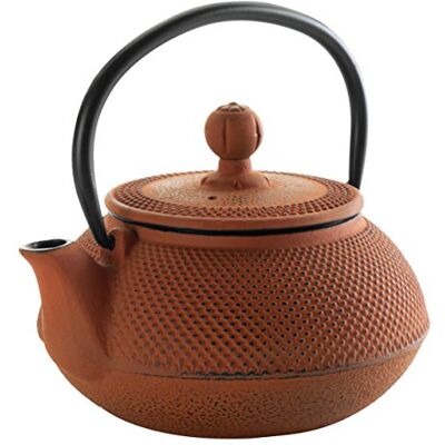 LACOR 68666 Teekanne Eisen Bamboo Geschmolzen 0,6 L, Gusseisen, braun, 27 x 25 x 24 cm LACOR 68666 Teekanne Eisen Bamboo Geschmolzen 0,6 L, Gusseisen, braun, 27 x 25 x 24 cm