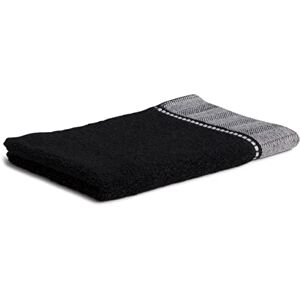 Möve Brooklyn ručník pro hosty Uni s bordurou rybí kosti 30 x 50 cm z 85 % bavlny / 10 % viskóza z bambusové buničiny / 5 % len, černý Möve Brooklyn ručník pro hosty Uni s bordurou rybí kosti 30 x 50 cm z 85 % bavlny / 10 % viskóza z bambusové buničiny / 5 % len, černý