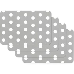 Venilia Placená vesta pro prostírání šedých teček, sada 4 ks polypropylenu, potravinářský trezor, plast, 45 x 30 cm, 4 kusy, 59051 Venilia Placená vesta pro prostírání šedých teček, sada 4 ks polypropylenu, potravinářský trezor, plast, 45 x 30 cm, 4 kusy, 59051