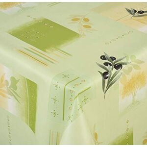 Venilia Ubrus olivově zelený ubrus ubrus stolní prádlo voskovaný ubrus snadná údržba vodoodpudivý kulatý 140 cm, PVC polyester Venilia Ubrus olivově zelený ubrus ubrus stolní prádlo voskovaný ubrus snadná údržba vodoodpudivý kulatý 140 cm, PVC polyester