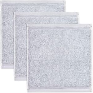 Möve Superwuschel žínka 30 x 30 cm ze 100% bavlny, stříbrná sada 3 ks Möve Superwuschel žínka 30 x 30 cm ze 100% bavlny, stříbrná sada 3 ks