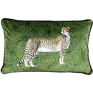 Paoletti Riva Cheetah Wald povlak na polštář zelený design palmového listu Sametový pocit látka Piped Edges lze prát v pračce 100% polyester 30 x 50 cm (12" x 20") vyvinuto ve Velké Paoletti Riva Cheetah Wald povlak na polštář zelený design palmového listu Sametový pocit látka Piped Edges lze prát v pračce 100% polyester 30 x 50 cm (12" x 20") vyvinuto ve Velké