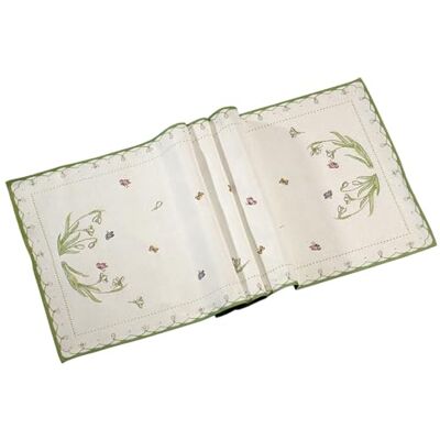 Villeroy & Boch – Colourful Spring stolní běhoun Sněženka bílý, lze prát v pračce, Gobelin Běhoun Jaro Květiny Motýli, Podložka, stůl Velikonoce, bavlna/polyester Villeroy & Boch – Colourful Spring stolní běhoun Sněženka bílý, lze prát v pračce, Gobelin Běhoun Jaro Květiny Motýli, Podložka, stůl Velikonoce, bavlna/polyester