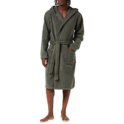 Tommy Hilfiger Pánský župan froté, Šedá/Crew Fleece, L Tommy Hilfiger Pánský župan froté, Šedá/Crew Fleece, L
