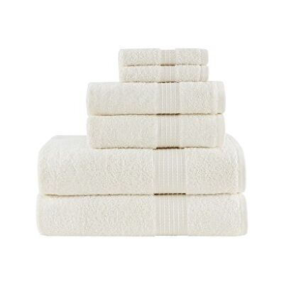 Madison Park Organic Towel Set, Ivory Madison Park Organic Towel Set, Ivory