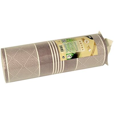 Papstar , stolní běhoun, látkový podobný, PV-Tissue Mix „ROYAL Collection“ 24 m x 40 cm hnědá „Elegance“ na roli, #86507 Papstar , stolní běhoun, látkový podobný, PV-Tissue Mix „ROYAL Collection“ 24 m x 40 cm hnědá „Elegance“ na roli, #86507